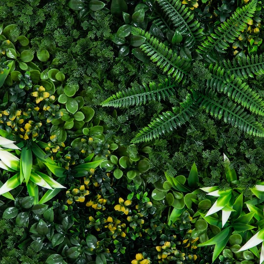 20" x 40" Framed Hawaiian Islands Artificial Living Wall Art Panel